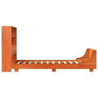 Bedframe zonder matras massief grenenhout wasbruin 75x190 cm - thumbnail