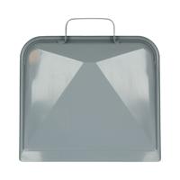 Vero stofblik - met korte grip - metaal - grijs - thumbnail