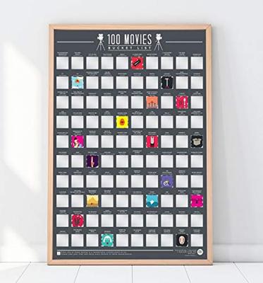 Gift Republic Scratch Poster - 100 Films