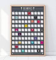 Gift Republic Scratch Poster - 100 Films - thumbnail