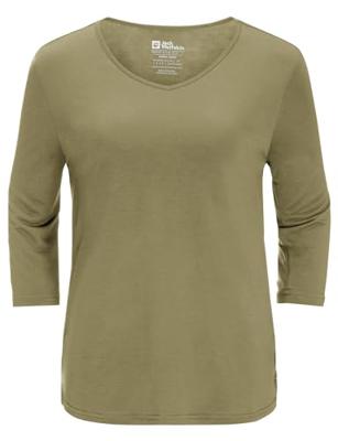 Jack wolfskin Mola 3/4 T-Shirt Dames Bay Leaf S