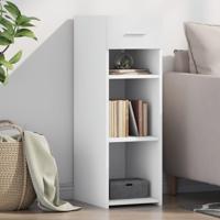 Dressoir 30x42,5x93 cm bewerkt hout wit - thumbnail