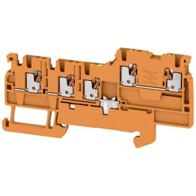 Weidmüller 2579640000 Doorgangsserieklem 3.50 mm Push-In-klem Oranje 100 stuk(s)