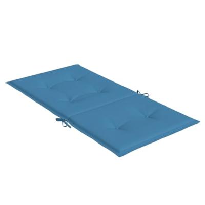 VidaXL Stoelkussens 2 st lage rug 100x50x4 cm stof gemêleerd blauw VidaXL Stoelkussens 2 st lage rug 100x50x4 cm stof gemêleerd blauw