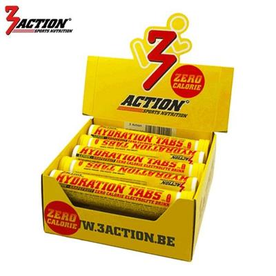 3ACTION Hydration tabs lemon koker 20 tabs - displaydoos 10 stuks - 1202040001
