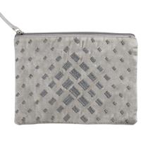 Make-up Tasje Fluweel Beige (21 x 15 cm) - thumbnail