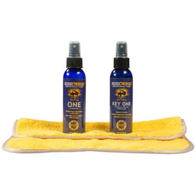 MusicNomad MN132 Premium Piano Care Kit set van 3 onderhoudsmiddelen voor glanzende piano's