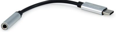 Equip 133474 usb-c to 3.5mm audio dac adapter, usb-c, 3.5 mm, male/female, 0.15 m, black, silver