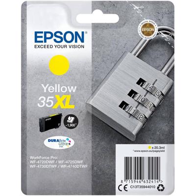 Epson Inktcartridge 35XL Origineel Geel C 13 T 35944010 Epson Inktcartridge 35XL Origineel Geel C 13 T 35944010