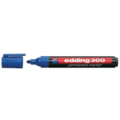 Edding 300 4-300003 Permanent marker Donkerblauw Watervast: Ja