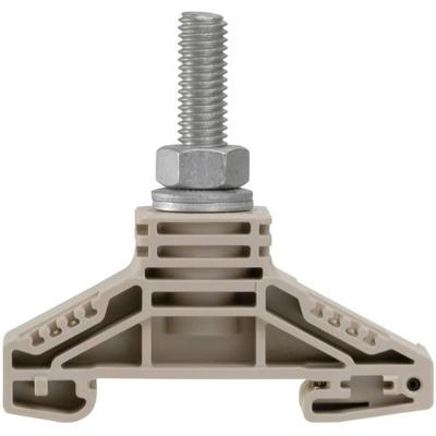 Weidmüller 1319040000 Aardingsklem 16 mm Boutaansluiting Donkerbeige 25 stuk(s)