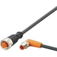 ifm Electronic EVC674 Verbindingskabel Aantal polen (sensoren): 3, 5 Stekker, haaks, Bus, recht 0.3 m 1 stuk(s) - thumbnail