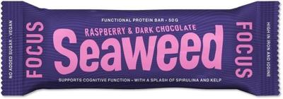 Seaweed proteinbar focus raspberry 50 Gram