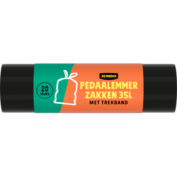 Jumbo Pedaalemmerzakken met Trekband 35 L 20 Stuks