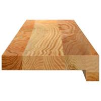 Vensterbanken 2 st 80x15x2 cm massief eikenhout lichtbruin - thumbnail