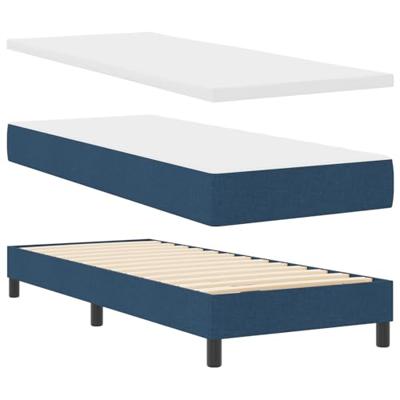 Boxspringbed met matras met matras Blauw 80 x 200 cm Stof
