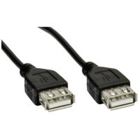 Akyga AK-USB-06 USB-kabel USB 2.0 USB-A bus, USB-A bus 1.80 m Zwart - thumbnail