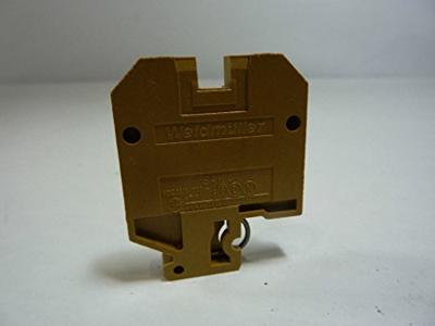 Weidmüller 0128360000 Doorgangsserieklem Schroeven Beige, Geel 100 stuk(s)