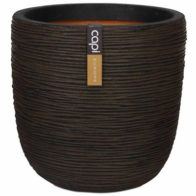 Capi Nature Rib NL bol 35x34cm bloempot bruin