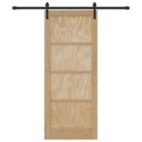 Schuifdeur Naturel en zwart 83 x 202 cm - thumbnail