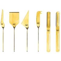 Set di coltelli per formaggio e burro - LIFESTYLE - Acciaio inossidabile - 6 pezzi - Oro - thumbnail