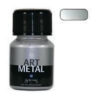 Schjerning Hobbyverf metallic, zilver(5110), 30 ml/ 1 fles - thumbnail