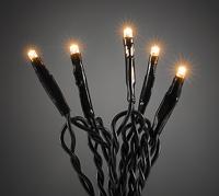 Micro LED lichtsnoer transparant met 100 extra warm witte lampen - thumbnail