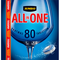 Jumbo AllinOne Vaatwastabletten 80 x 19g Voordeelverpakking - thumbnail