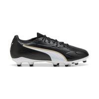 PUMA King 20 Match Gras / Kunstgras Voetbalschoenen (MG) Kids Zwart Wit Goud - thumbnail
