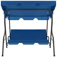 Schommelbank 170x110x153 cm stof donkerblauw - thumbnail