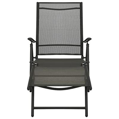 3-delige Loungeset textileen en aluminium antracietkleurig - thumbnail