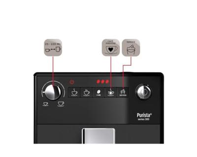 Melitta Purista F230-104 Espresso apparaat Zwart