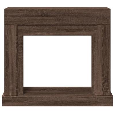 Haardombouw 100x30x87,5 cm bewerkt hout bruin eikenkleurig Haardombouw 100x30x87,5 cm bewerkt hout bruin eikenkleurig