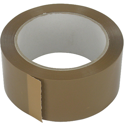 Dozensluittape | PP | 48mm | 66m | bruin | 6 stuks
