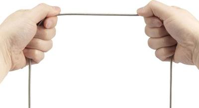 Renkforce RF-4888674 USB-kabel USB 2.0 USB-A stekker, USB-C stekker 0.50 m Zilver Kabelmantel van RVS