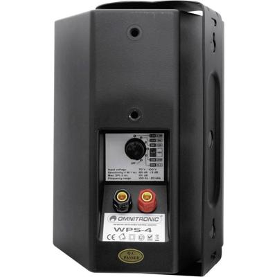 Omnitronic WPS-4S PA-wandluidspreker Zwart 1 stuk(s) Omnitronic WPS-4S PA-wandluidspreker Zwart 1 stuk(s)