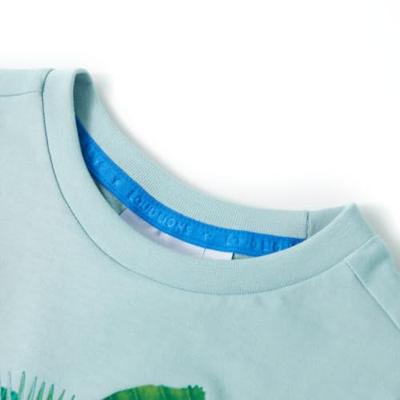 Kindershirt 140 lichtzeeblauw - thumbnail