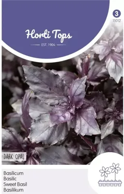 Zaden Basilicum Rode - Dark Opal Hortitops - Hortitops