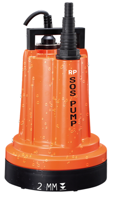 SOS PUMP vlakzuigende dompelpomp