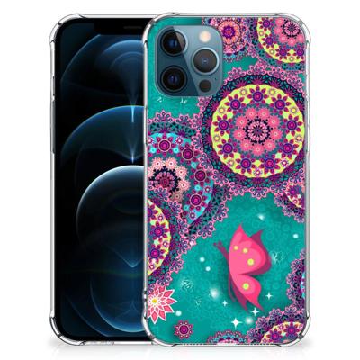 iPhone 12 | 12 Pro Back Cover Cirkels en Vlinders iPhone 12 | 12 Pro Back Cover Cirkels en Vlinders