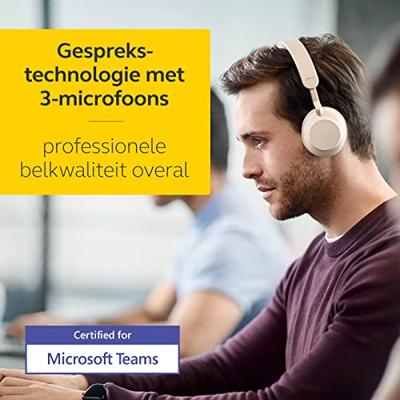 Jabra Evolve2 65 MS Mono Link380c - draadloze oortelefoon met standaard, beige