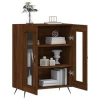 Dressoir 69,5x34x90 cm bewerkt hout bruineikenkleurig - thumbnail