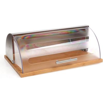 Broodmand 5five Simply Smart Bambou cuisine Zilverkleurig Verchroomd 39 x 26,5 x 15,5 cm Hout