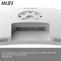 MSI Modern MD342CQPW 34 inch UWQHD gebogen 1500R pc-monitor - VA-paneel 3440 x 1440, KVM, PIP/PBP, breed kleurengamma, oogcomfort, geïntegreerde luidspreker, 3-assig verstelbaar - HDMI 2.0b, DP 1.4 - thumbnail