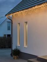 Lichtgordijn voor buiten - 184 LEDs - Extra warm wit - 6 meter - Dimbaar - Multifunctioneel - Kerstverlichting - thumbnail