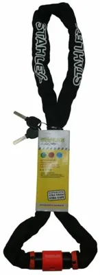 Stahlex Kettingslot / Motorslot / Fietsslot - 1200mm Zwart Stahlex Kettingslot / Motorslot / Fietsslot - 1200mm Zwart