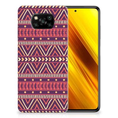 Xiaomi Poco X3 | Poco X3 Pro | TPU bumper | Aztec Paars Xiaomi Poco X3 | Poco X3 Pro | TPU bumper | Aztec Paars