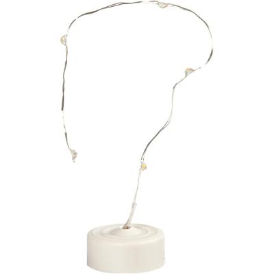 Creativ Company Led lichtslinger, l: 27 cm, zilver, 1 stuk Creativ Company Led lichtslinger, l: 27 cm, zilver, 1 stuk