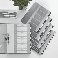 Leitz WOW printbare index, 12 tabs, zwart-wit - thumbnail