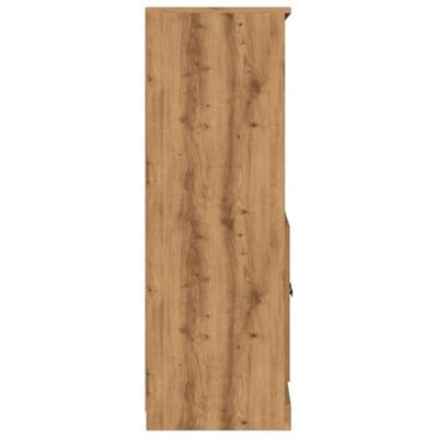 Hoge kast 60x35,5x103,5 cm bewerkt hout artisanaal eikenkleurig Hoge kast 60x35,5x103,5 cm bewerkt hout artisanaal eikenkleurig